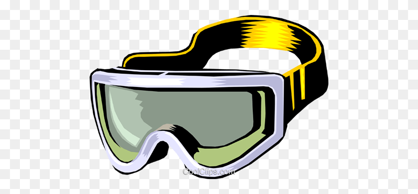 480x330 Skiing Goggles Royalty Free Vector Clip Art Illustration - Ski Goggles Clipart