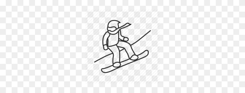 260x260 Skiing Snowboarding Clipart Clipart - Snow Skiing Clip Art