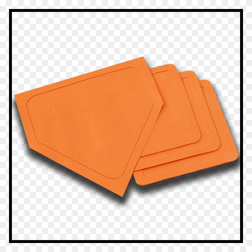 800x800 Skillbuilder Best Prices On Orange Home Plate And Base Set - Home Plate PNG