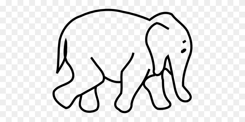 480x357 Skillful Elephant Clip Art Black And White Clipart - Elephant Clipart Black And White
