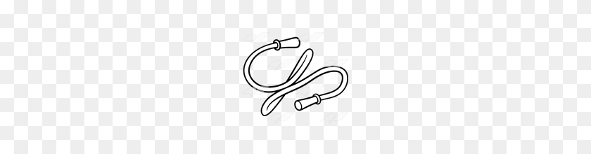 160x160 Skipping Clipart Black And White Olivero - Jump Rope Clipart