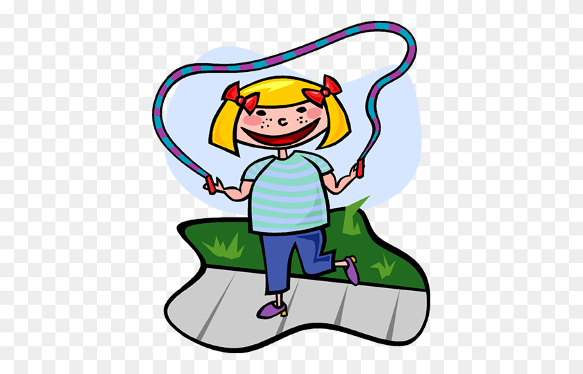 401x480 Skipping Rope Royalty Free Vector Clip Art Illustration - Skipping Clipart