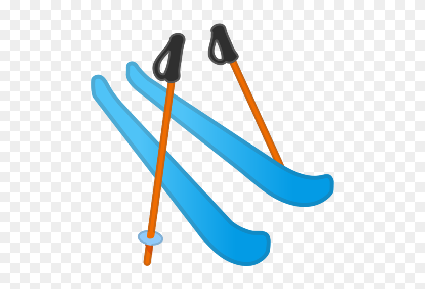 512x512 Skis Emoji - Esquiar Clipart