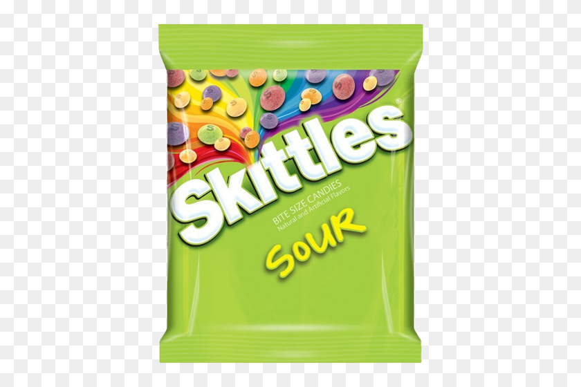 500x500 Skittles Chewy Sour Bite Size Caramelos - Skittles Png