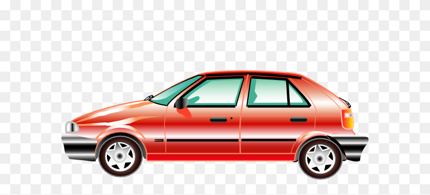 600x321 Skoda Car Clip Art Free Vector - Красный Автомобиль Клипарт