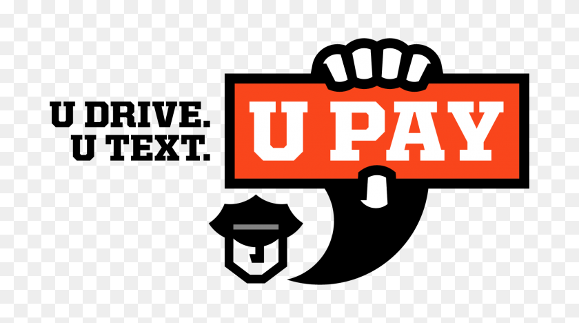 1575x825 Полиция Штата Skook News Запускает Кампанию U Drive U Text U Pay - Текстовые Сообщения И Вождение Клипарт