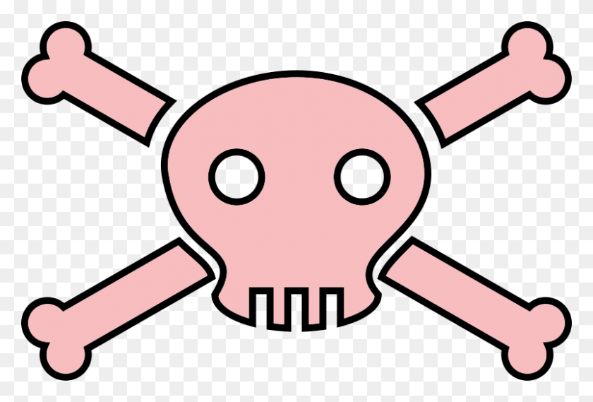 800x523 Skull And Crossbone Clipart - Pirate Flag Clipart