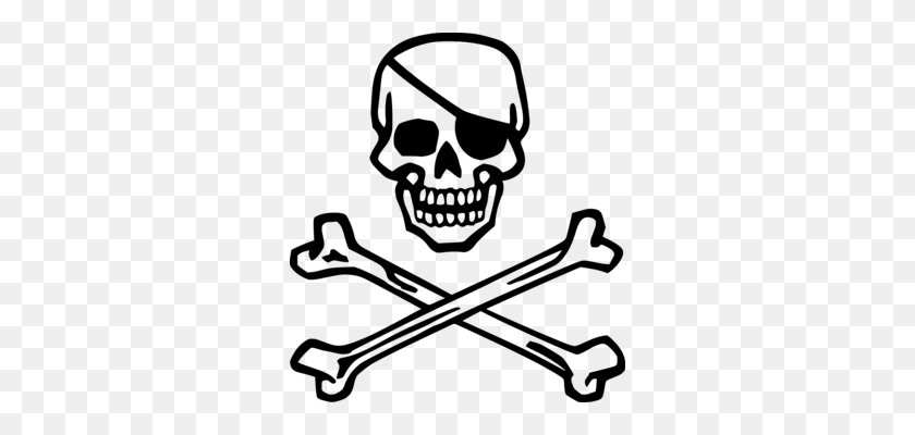 308x340 Cráneo Y Bandera Pirata Del Libro De Iconos De Equipo Esqueleto - Cráneo De Cráneo De Imágenes Prediseñadas