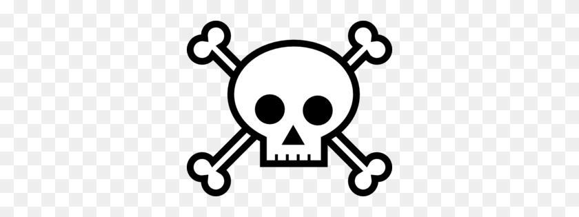 298x255 Skull And Crossbones Clip Art Harry's Party - Pirate Hat Clipart