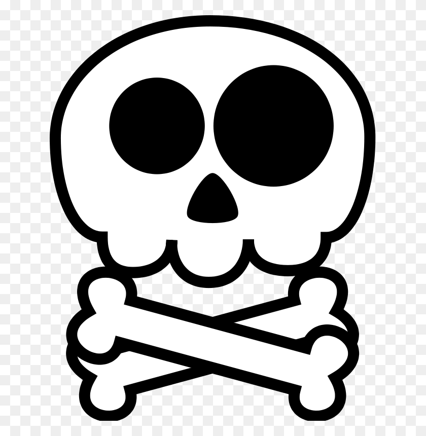 644x800 Skull And Crossbones Free Stock Photo Illustration Of A Skull - Pirate Flag Clipart