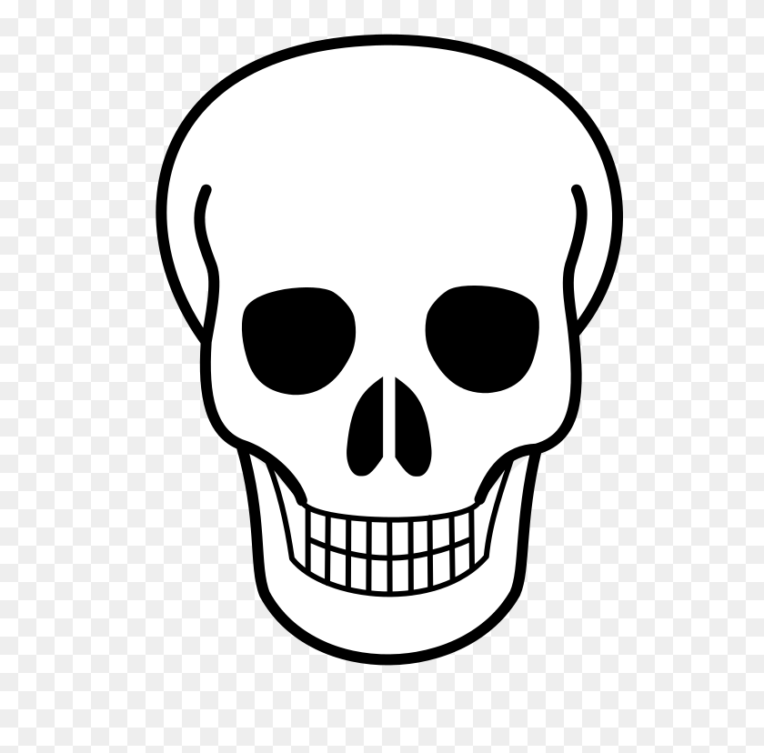 768x768 Skull Clipart Fileskull Iconsvg Wikimedia Commons Music Clipart - Human Skeleton Clipart