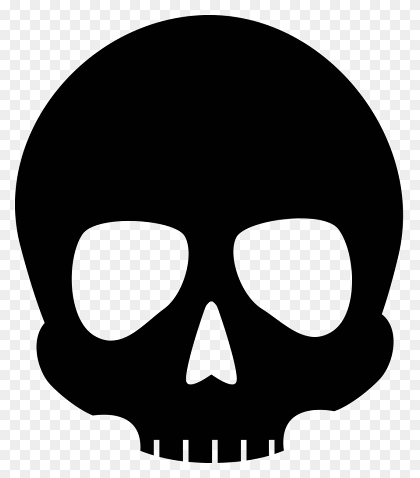 891x1024 Skull Clipart Transparent - Skull Transparent PNG