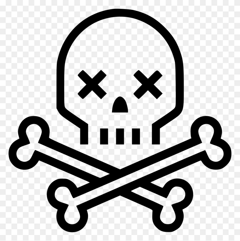 980x982 Skull Crossbones Skeleton Death Png Icon Free Download - Skull Crossbones PNG