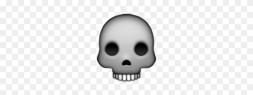 256x256 Skull Emoji For Facebook, Email Sms Id - Dead Emoji PNG