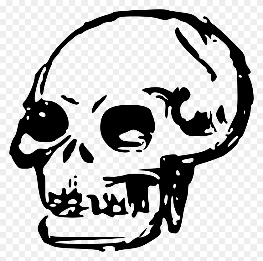2421x2400 Skull Images Cartoon Group With Items - Skeleton Arm Clipart