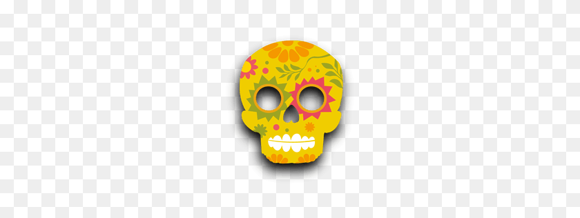 256x256 Skull Mask - Day Of The Dead Skull Clipart