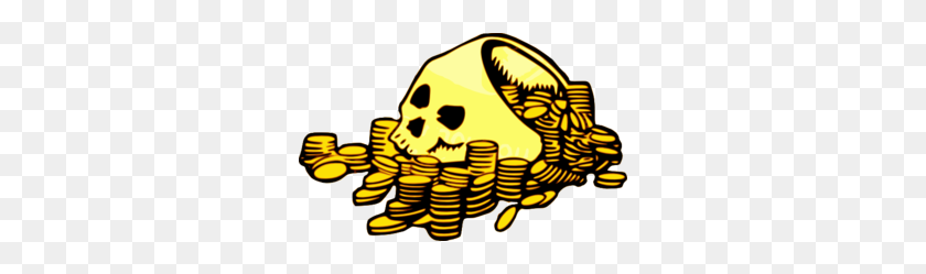 298x189 Skull Money Clip Art - Pile Of Money Clipart