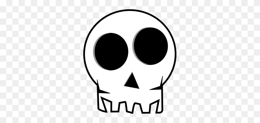 301x339 Skull Musician Download Actor - Skeleton Head Clipart