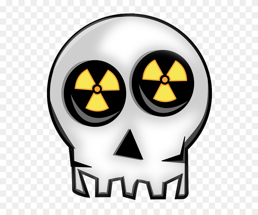 565x640 Skull Nuclear Clipart - Skull Clipart