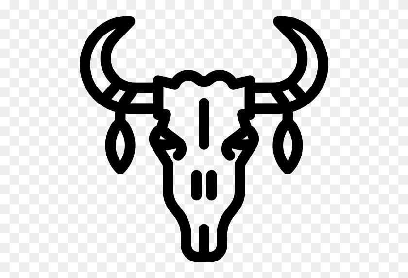 512x512 Skull Of A Bull Png Icon - Bull PNG