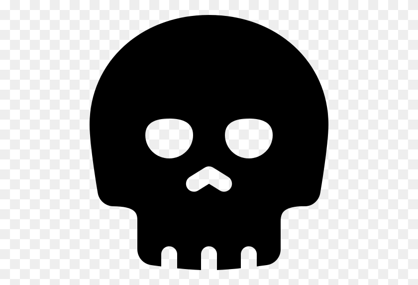512x512 Skull Png Icon - Cartoon Skull PNG