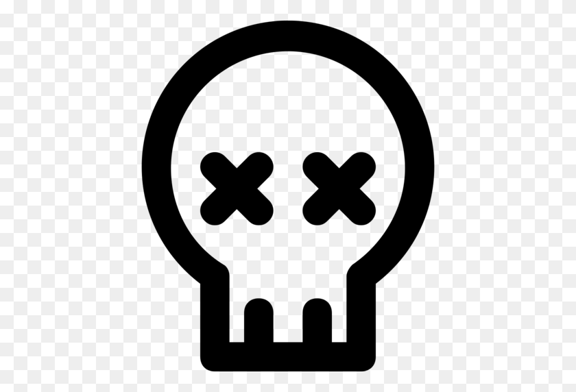 512x512 Cráneo Pngicoicns Icono De Descarga Gratis - Cráneo Icono Png