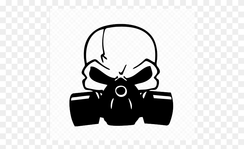 500x454 Skull With Gas Mask Png Png Image - Gas Mask PNG