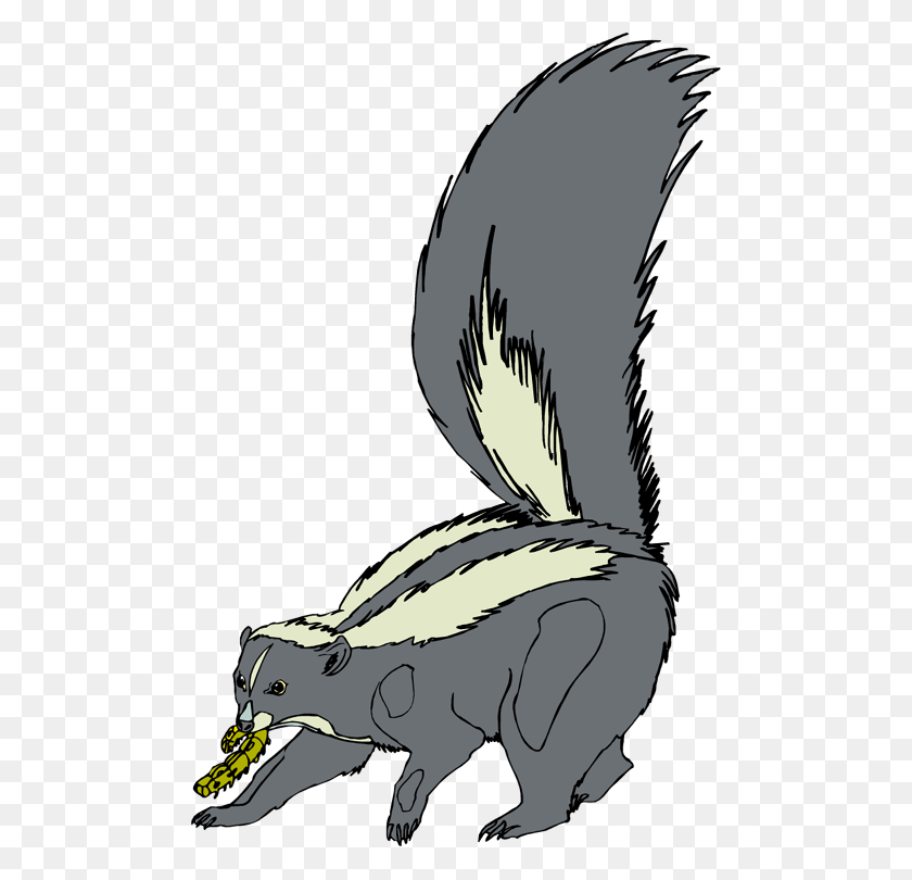 489x750 Skunk Cliparts - Osprey Clipart