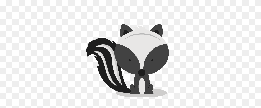288x288 Skunk Cliparts - Raccoon Face Clipart