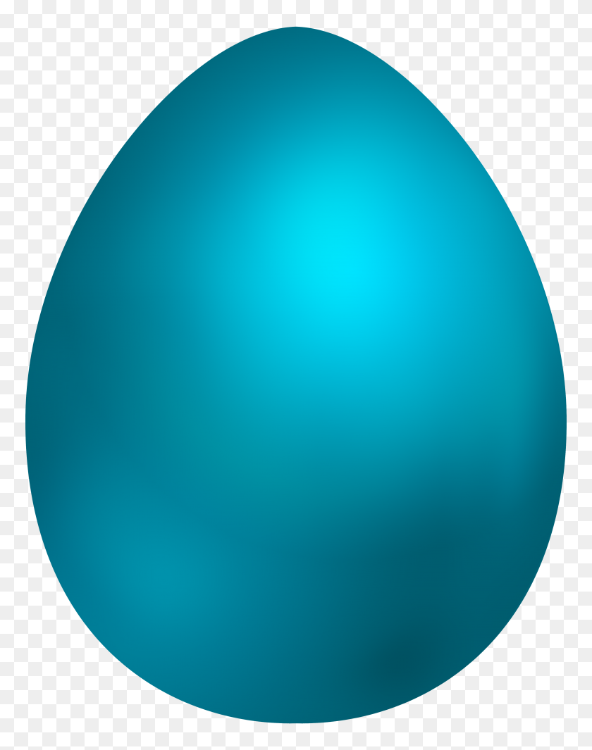 3879x5000 Sky Blue Easter Egg Png Clip Art - Sky Clipart