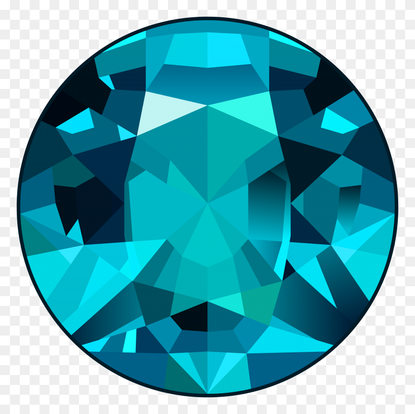 6000x5999 Небесно-Голубой Драгоценный Камень Png Картинки - Небесный Клипарт Фон