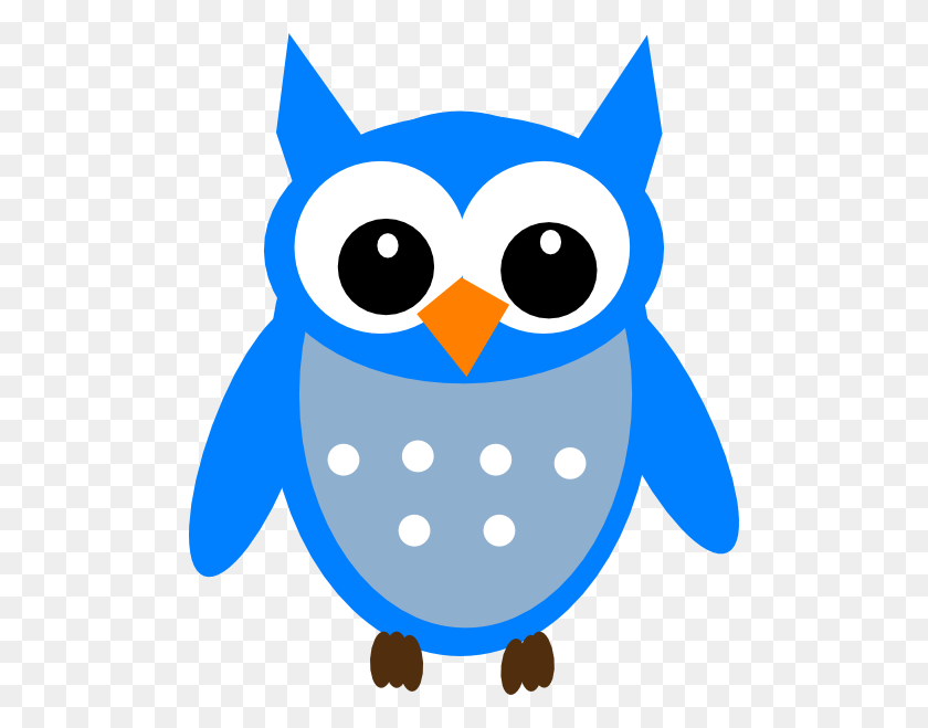 498x599 Sky Blue Hoot Owl Картинки Скачать - Небо Клипарт