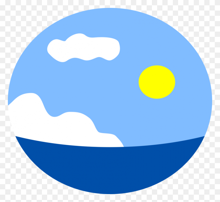 826x750 Sky Ocean Sea Cloud Horizon - Sky Clipart