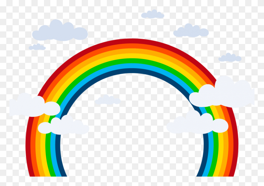 800x546 Sky Rainbow Clipart - Rainbow Images Clip Art