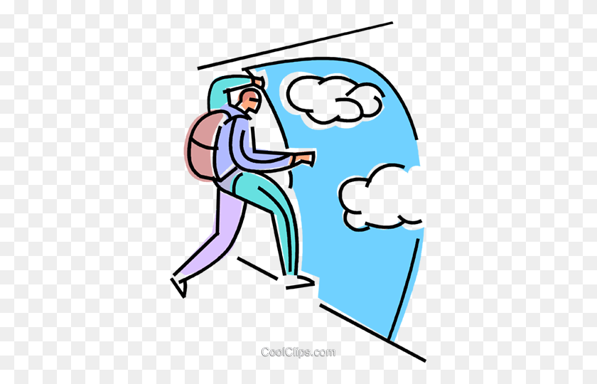 361x480 Skydiving Royalty Free Vector Clip Art Illustration - Skydiving Clipart