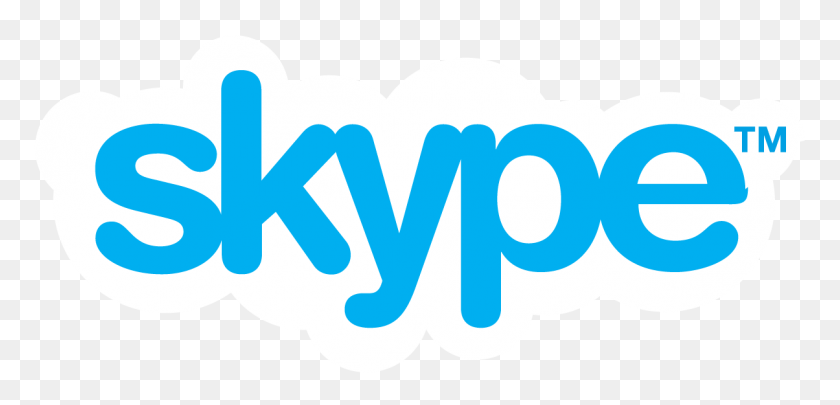 1204x533 Skype En Los Medios - Logotipo De Skype Png