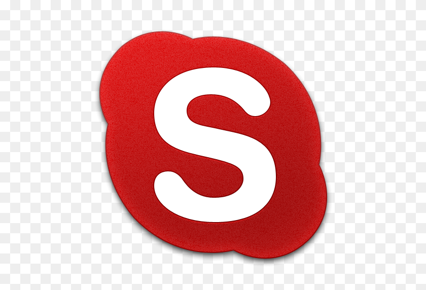 512x512 Красный Значок Skype - Skype Png