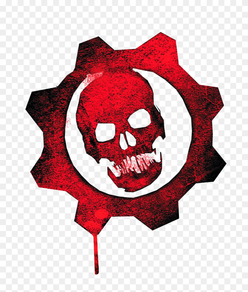 800x950 Skyrimother Epic Games Gears - Skull Logo PNG