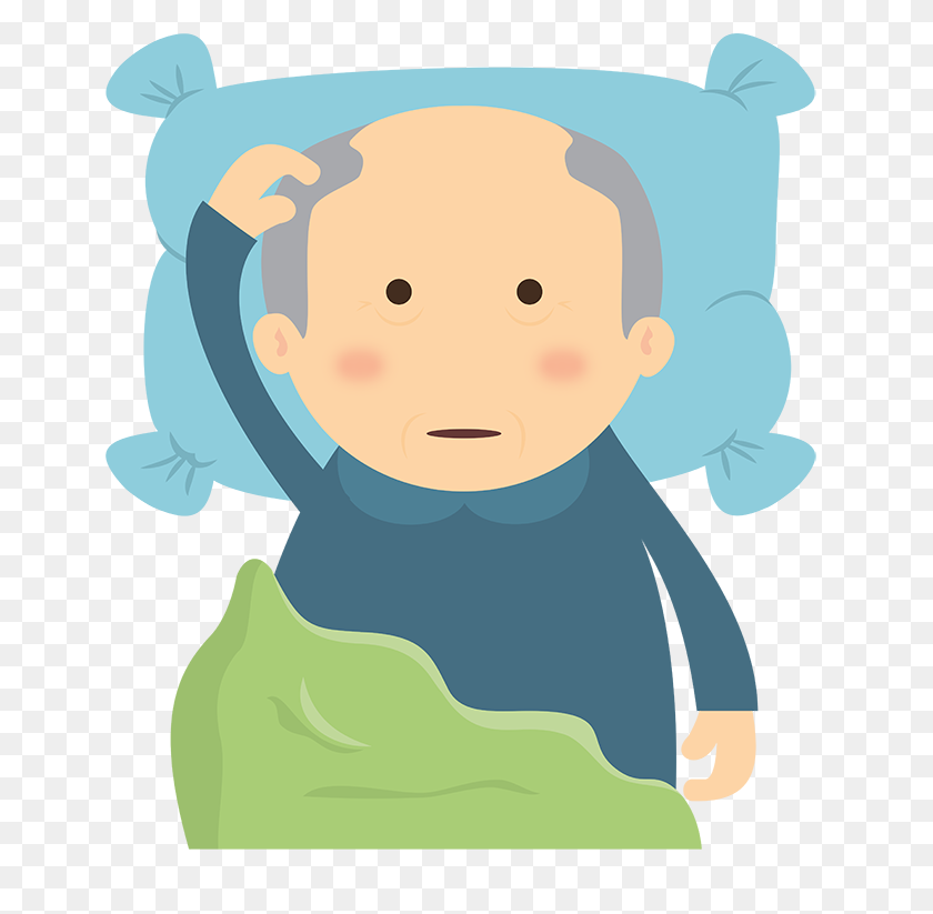700x763 Sleep And Age - Person Waking Up Clipart
