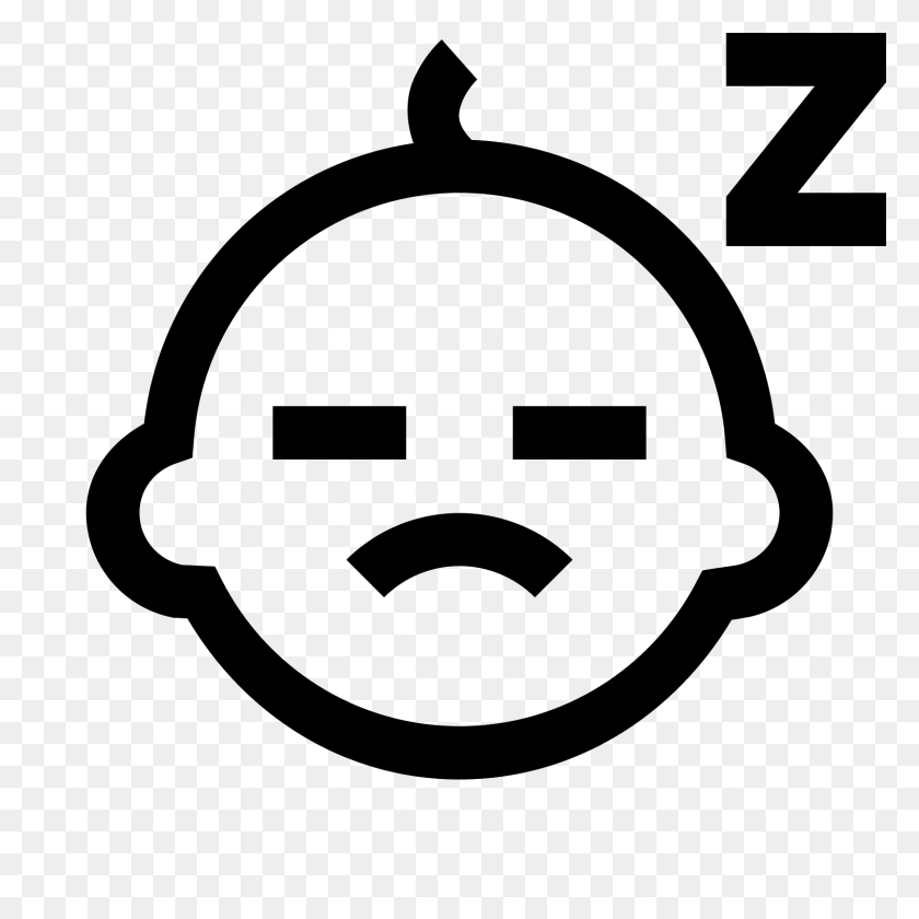 1600x1600 Sleeping Baby Icon - Baby Icon PNG