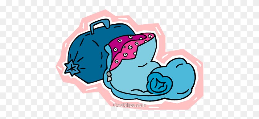 480x326 Sleeping Bag Royalty Free Vector Clip Art Illustration - Sleeping Bag Clip Art