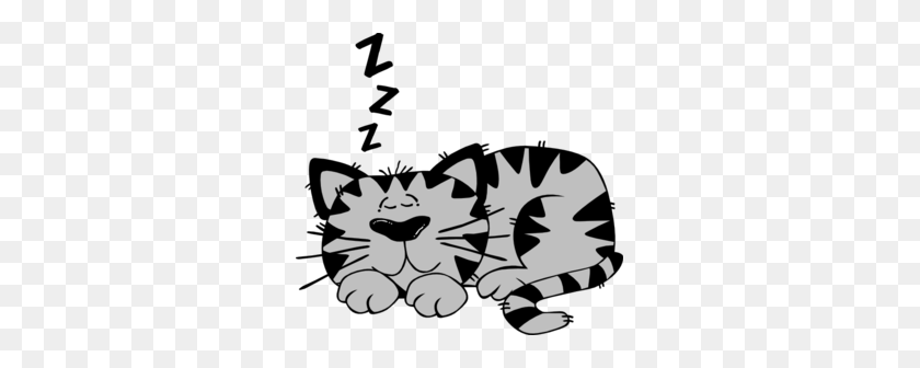 299x276 Спящая Кошка Картинки - Спящая Кошка Клипарт