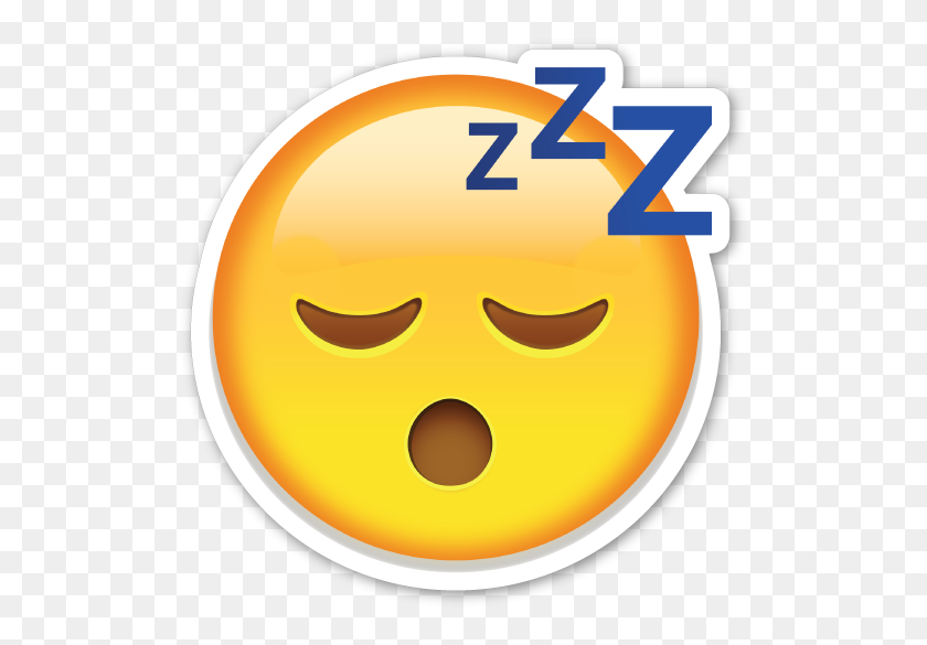 522x525 Cara Dormida - Emoji Dormido Png
