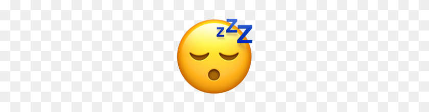 160x160 Cara Dormida Emoji En Apple Ios - Dormir Emoji Png