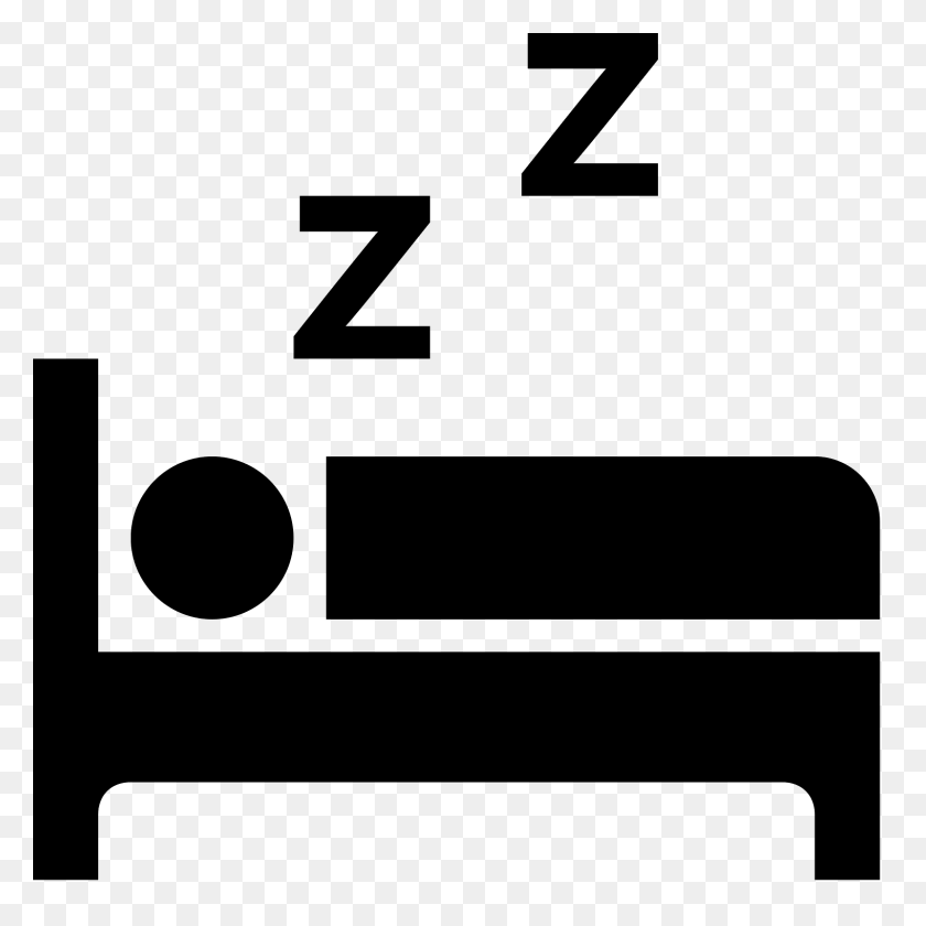 1600x1600 Sleeping In Bed Icon - Sleep PNG