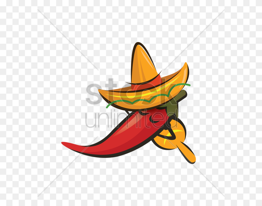 600x600 Sleeping Mexican Jalapeno Vector Image - Jalapeno Clipart