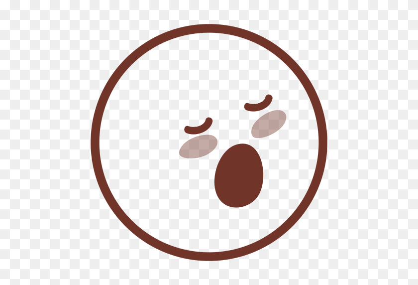 512x512 Sleeping Open Mouth Emoticon - Open Mouth PNG