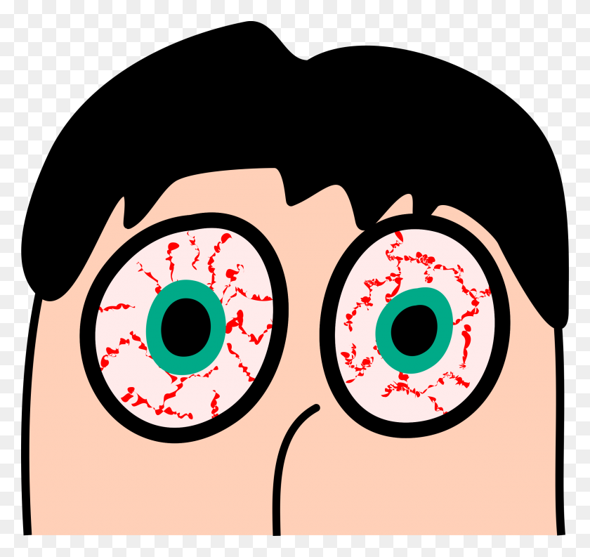 2400x2258 Sleepless Eyes Icons Png - Crazy Eyes PNG