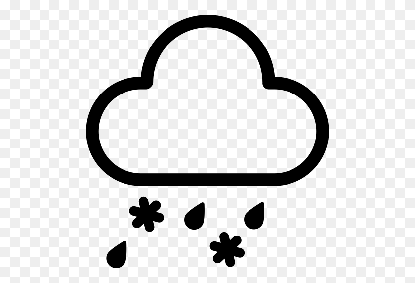 512x512 Sleet, Slush, Snow Icon With Png And Vector Format For Free - Sleet Clipart