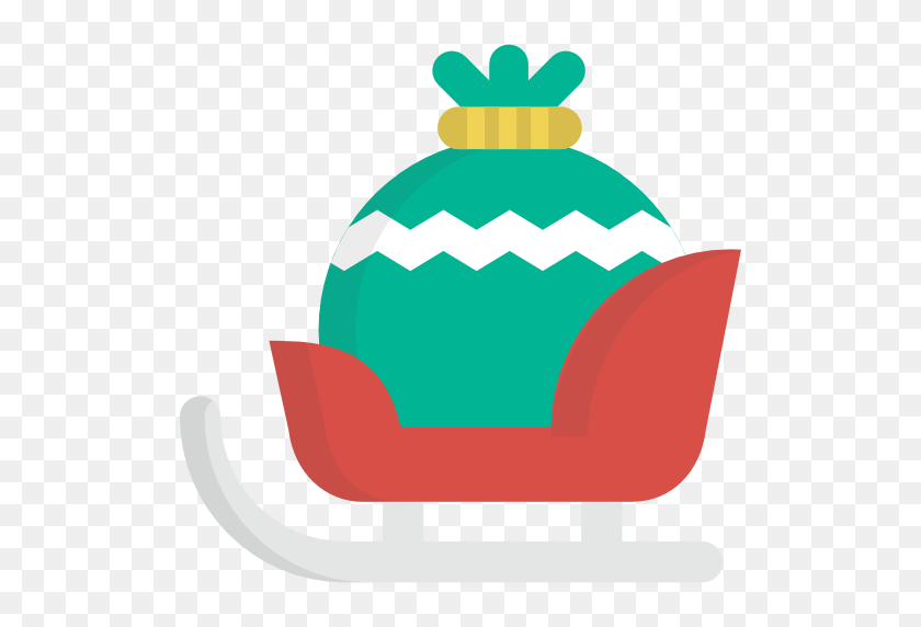 512x512 Sleigh Icon - Bobsled Clipart
